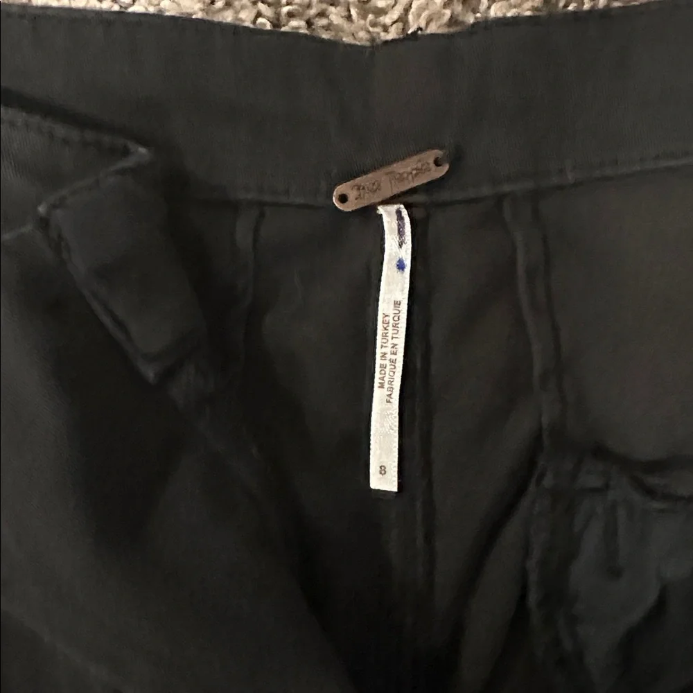 Free People Light as Spring Pleated High Rise Wide Leg Slouchy Trouser Pants